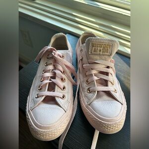Converse Pink Chuck Taylor All-Star Sneakers Leather